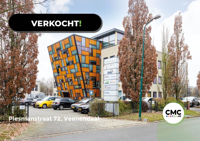 VERKOCHT! Kantoorgebouw Plesmanstraat 72, Veenendaal