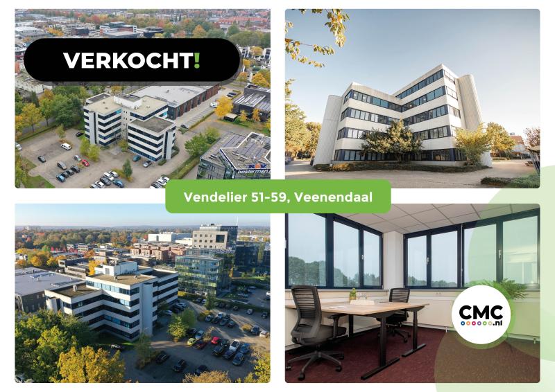 VERKOCHT kantoorgebouw Veenendaal Vendelier 51-59 belegging